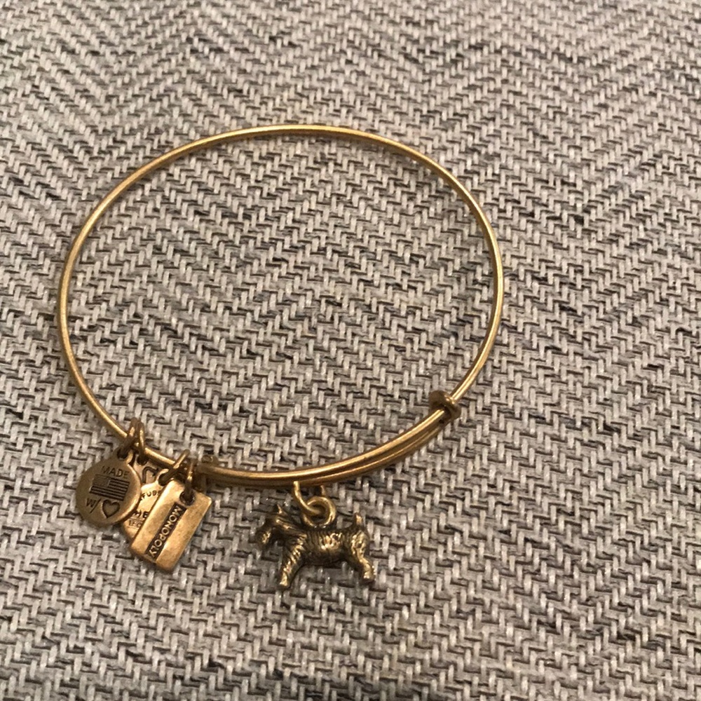 Alex and Ani Scottie Dog bracelet